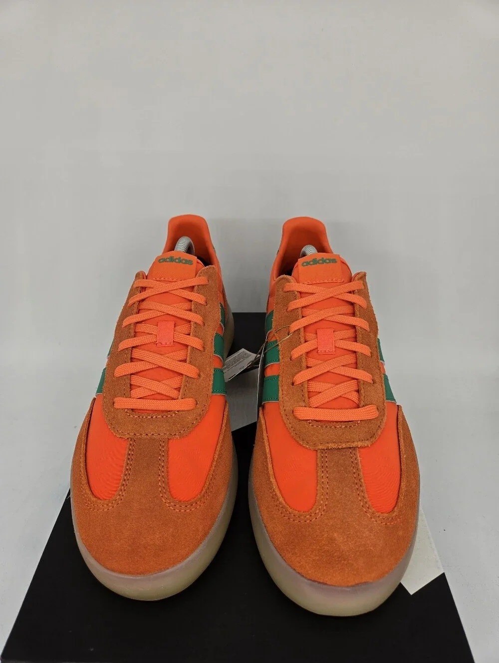 adidas Men's Barreda Decode JR3520 Semi Impact Orange Court Green Shoes Size 9.5